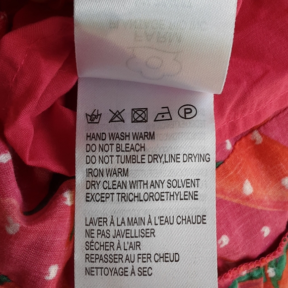 FARM Rio Red Pepper Ruffled Smocked Midi Sundress - Picture 12 of 15